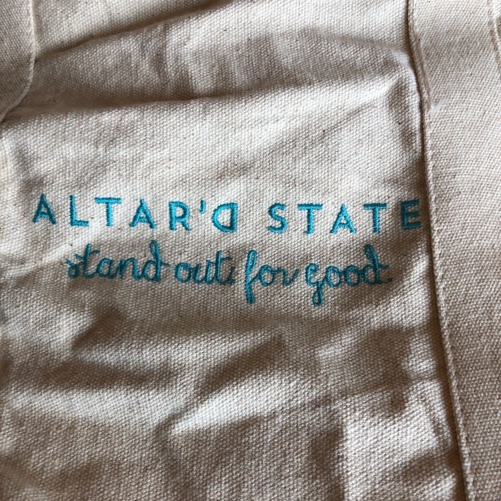 Altar’d state oatmeal colored large tote